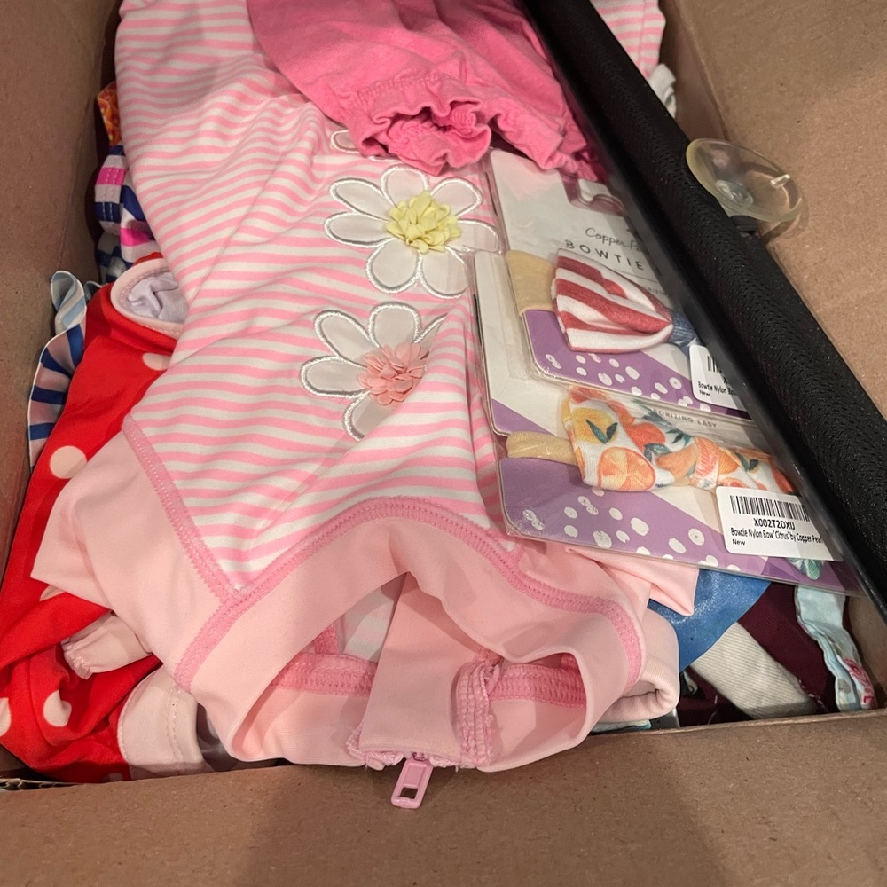 RESERVED Box of girl clothes